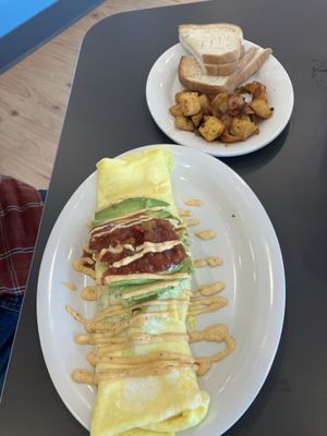 Baja California Chicken Omelette