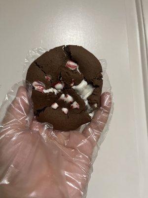 Hot coco peppermint cookies