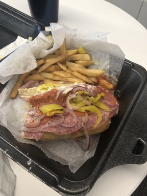 Italian hoagie. I added mayo (I know, I know!)