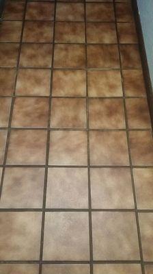 Tile floors before cleaning them