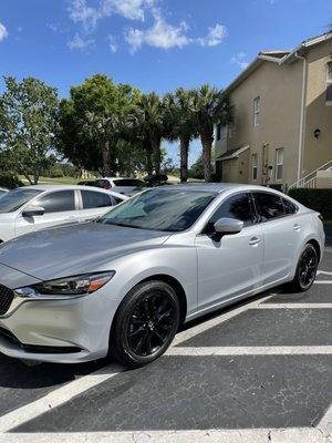 Gloss black rims