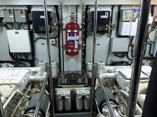 Marine Engine Room Automatic Fire Suppression System