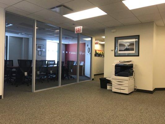 Conference room and interior offices.