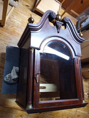 Tall case clock hood restored