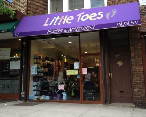 Little Toes and accessories on Kingston Ave in Crown Heights