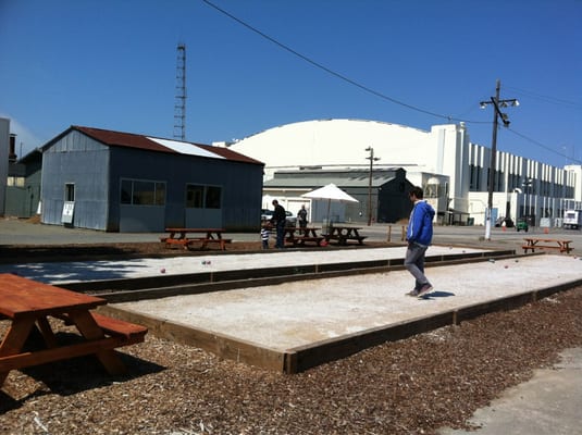 Bocce courts & picnic tables just outside