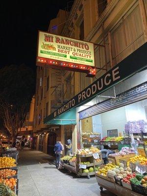 Front of the market