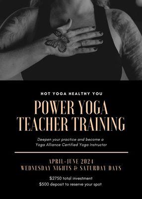 200hr Power Yoga Teacher Training 2024