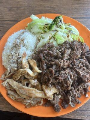 Chicken and beef teriyaki $14.55 for ALL THIS!!