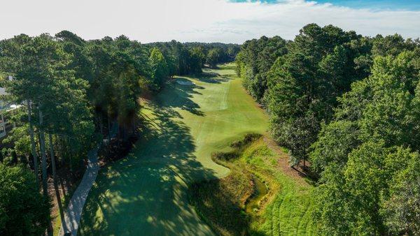 The River Club golf course designed by Greg Norman.