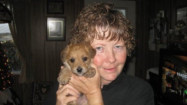 This is Cubby and I when he was just a puppy.  He is a rescue who rescued me.