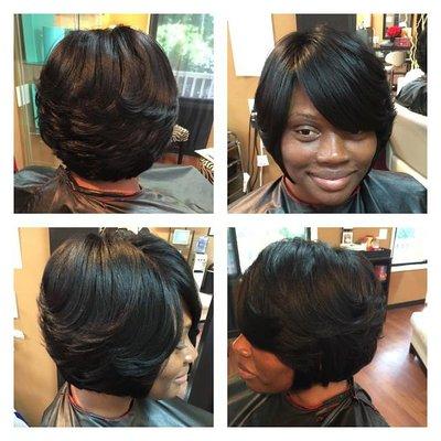 extension,cut and styled