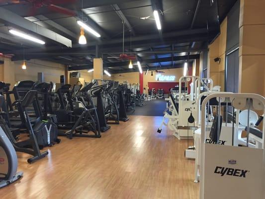 The cardio area