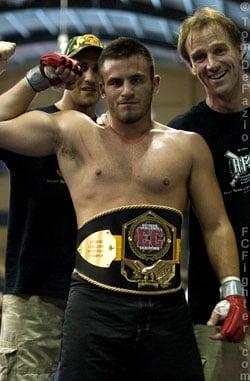 Mark Getto winning the Extreme Challenge MMA Title