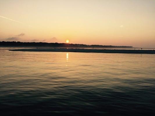 A view of Little St. Vincent from Captain Charles' fishing boat.