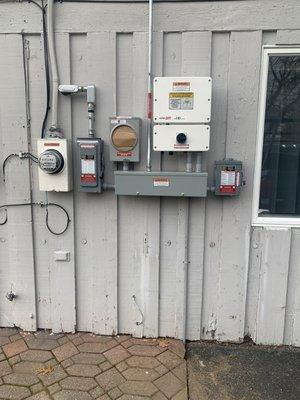 SolarEdge Inverter, AC disconnects, SMART meter