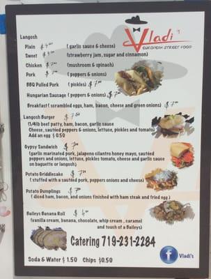 Vladi's Menu