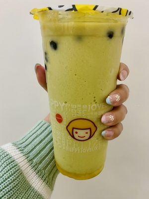 Mango Matcha (Soy Milk, Add Boba)