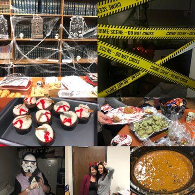 Awesome food and costumes