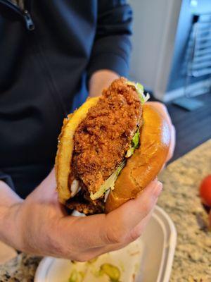 Fried chicken sammy