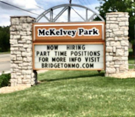 Located at McKelvey and Old St. Charles Rock roads.