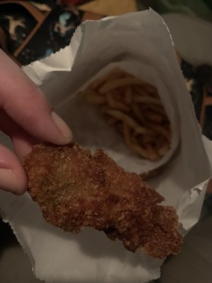 Fried oysters and fries