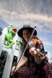 This is Terry Ann with her Mascot Kermit!