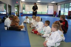 Ms. Judy & Karate Bear talking to the Tots about Stranger Danger