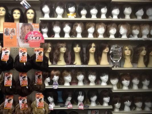 Great selection of wigs and hairpieces