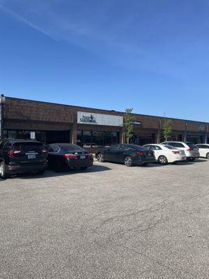 Store front and some of the parking area