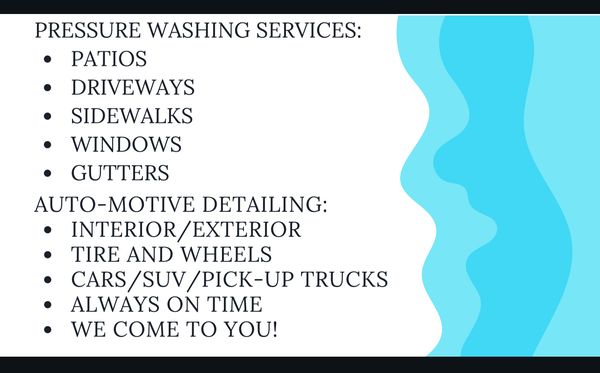 Ro-go’s Power Washing & Automotive Detailing