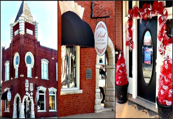 Red Haute Boutique is located inside the historic red bank building on the corner of Houston and Pearl streets.