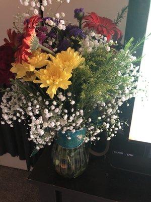 Flowers that were donated and delivered