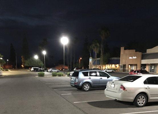 Upgraded lighting for Safety at a Retail Center