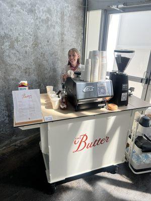 The Butter's coffee cart!