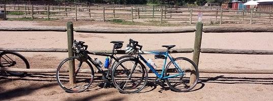 It's all bike parking at our partner's outdoor café