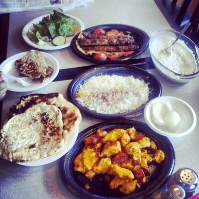 What I had to eat with my friends. Got the Persian diacount lol