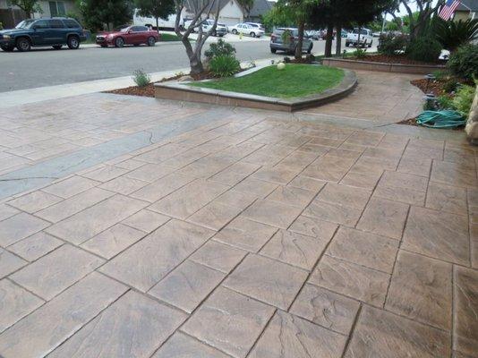 stamped concrete driveway folsom