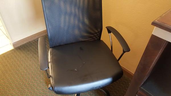 Don't know what this stain on the chair was.