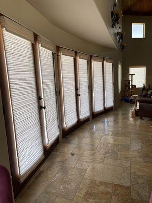 French doors hall way