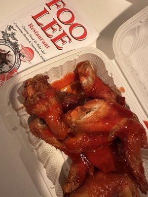 Chicken wings 4 x $6.00