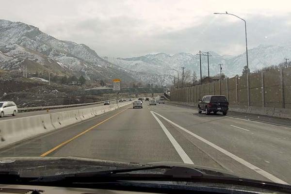 The ride up the canyon.