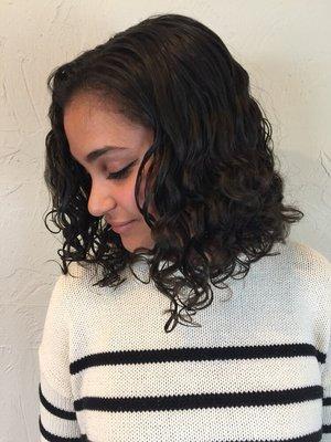 After the big chop! Styled with Devacurl Superstrech. Devacut by Andrea