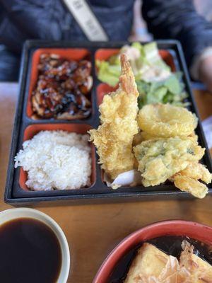 Chicken Teriyaki n Tempura bento box