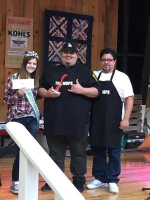 Chili Cook-off 2nd Place Winner Mop Tops with Junior Miss Greater Coopersville, Elle Matzat 2018