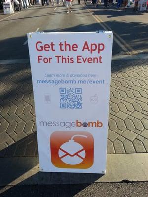 I didnt get this app, but this app was supposed to help the user navigate the event.