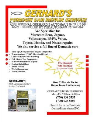 Business Flyer and Description of Services