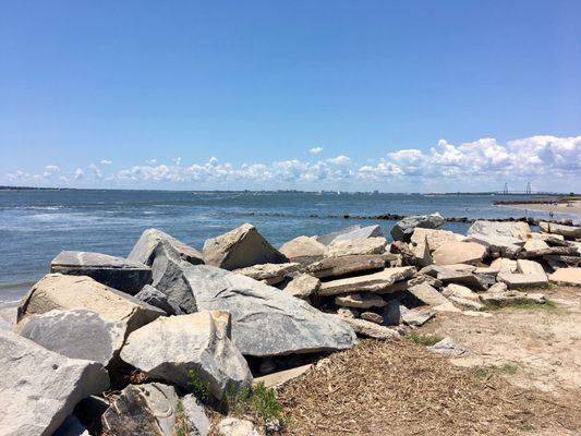 Beach in front of Fort Moultrie