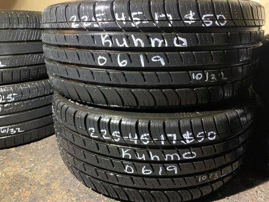 New Kumho tires