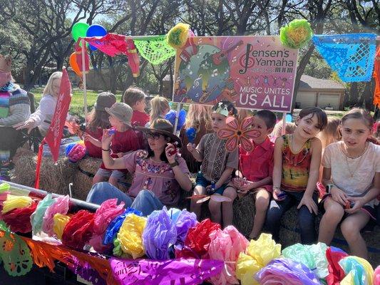 Our float in the Castle Hills Fiesta Parade